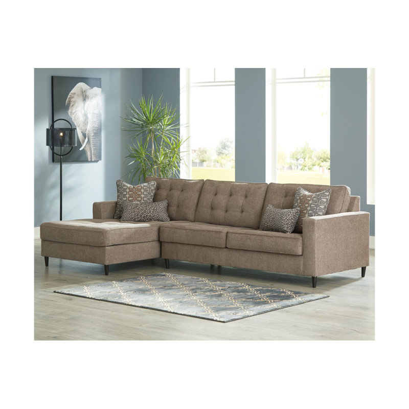 Canapé modulaire 2 pièces avec chaise Flintshire, Accoudoir à gauche (vu de face)