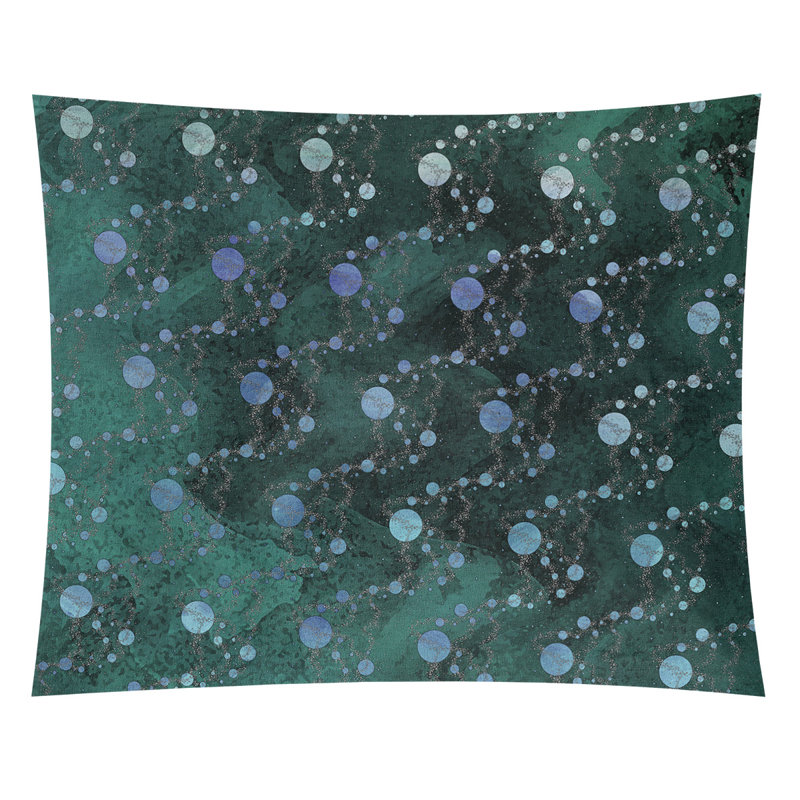 Tapisserie murale dégradé planets stars, H 27,5 po x l 37,5 po