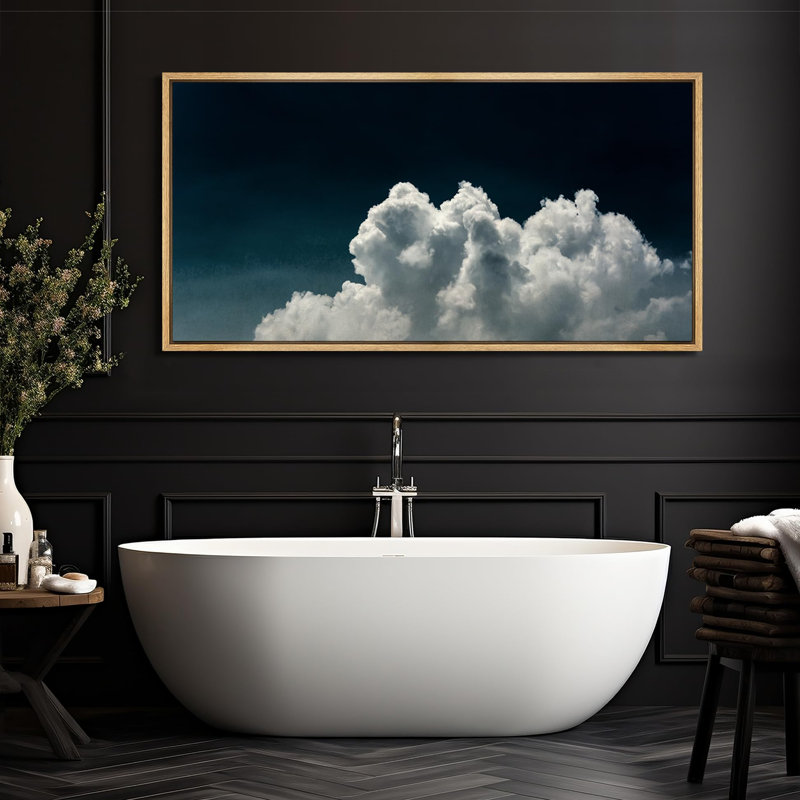 «Majestic Cumulus Clouds», reproduction sur toile, H 30 po x l 60 po, Naturel