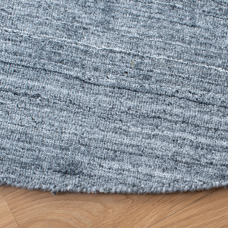 Newcastle Hand-Loomed Gray Area Rug, Round 6'