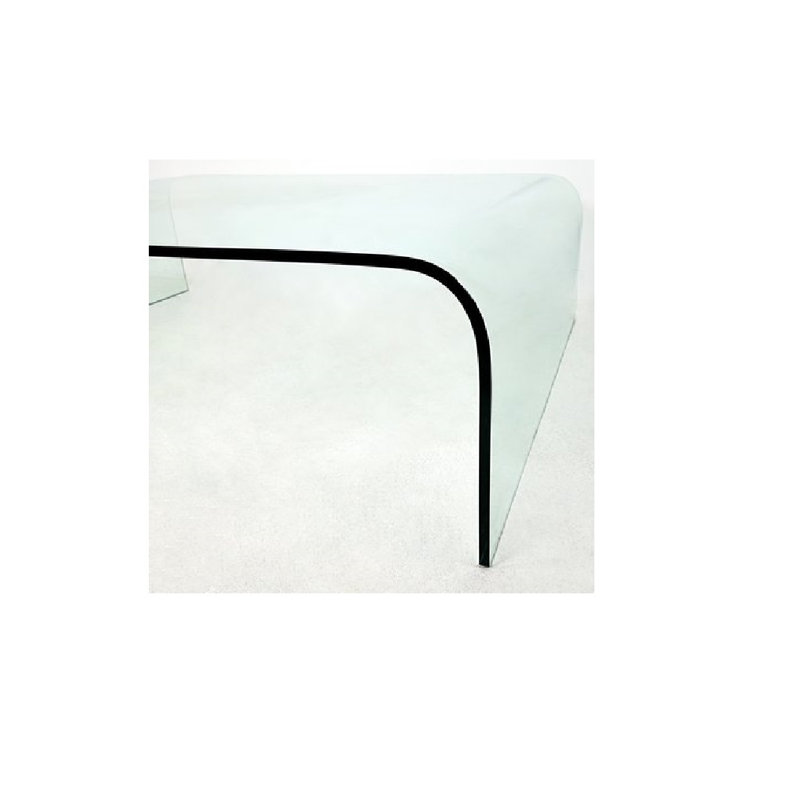 Bouton Glass Coffee Table, 16" H x 42" L x 20" W