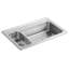 Toccata 33" L x 22" W Drop-In Kitchen Sink with Disposal Bowl and 3 Faucet Holes On The Left