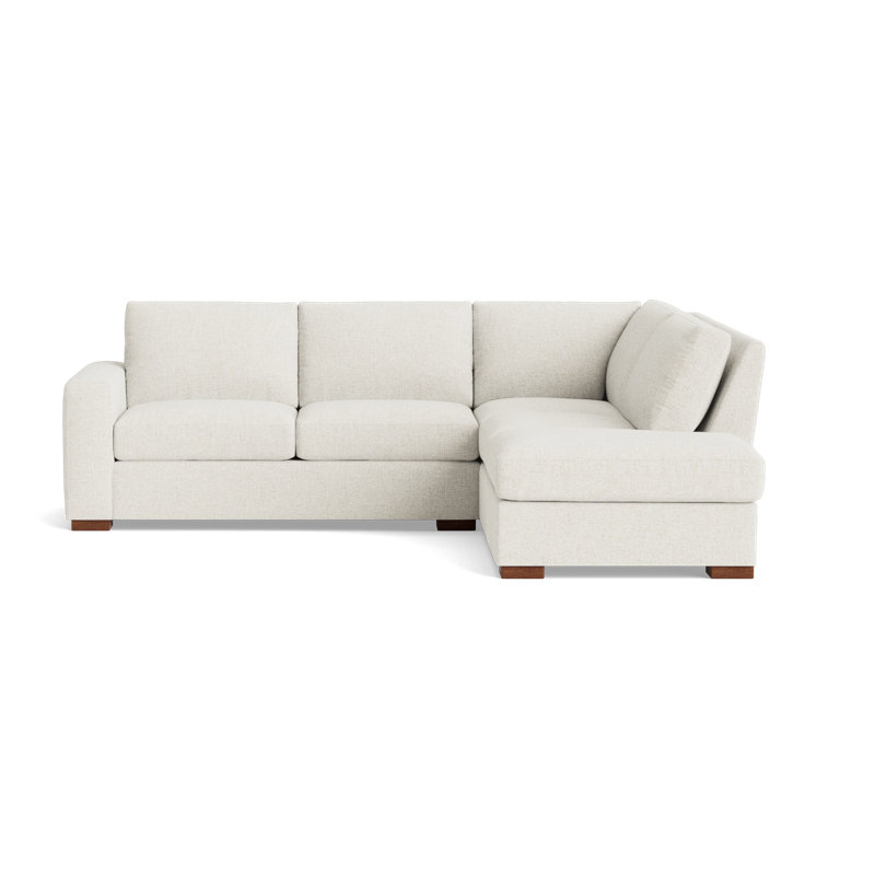 Couch Potato Sectional, Performance Weave - Onyx, Right Hand Facing