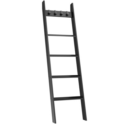 5-Tier Blanket Ladder Shelf: Storage and Decor Rack