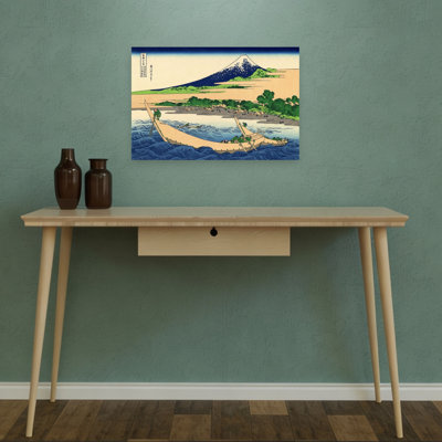 Shore of Tago Bay, Ejiri at Tokaido, reproduction d'art classique classique de paysage côtier