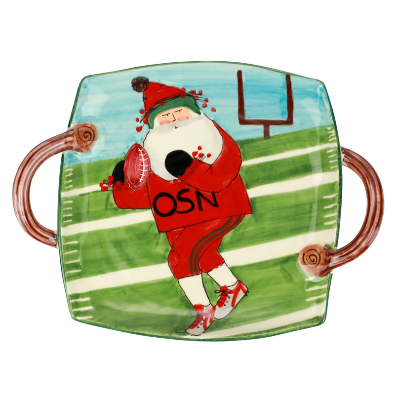 Old St. Nick Earthenware Tray