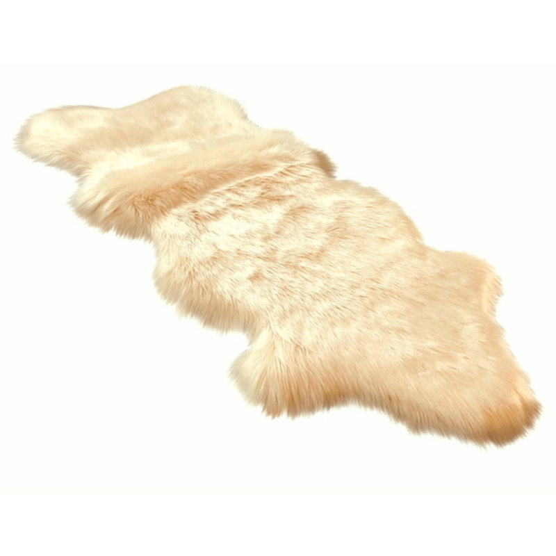 Wickstrom Performance Faux Sheepskin Washable Indoor Rug, Novelty 2' x 4'