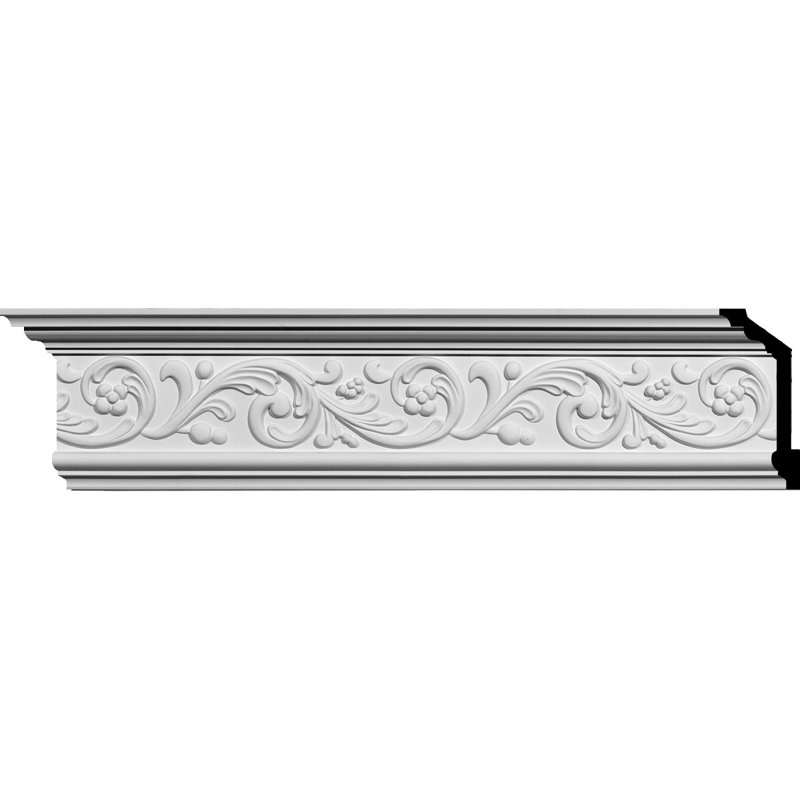 Kent 94.5" White Polyurethane Crown Moulding