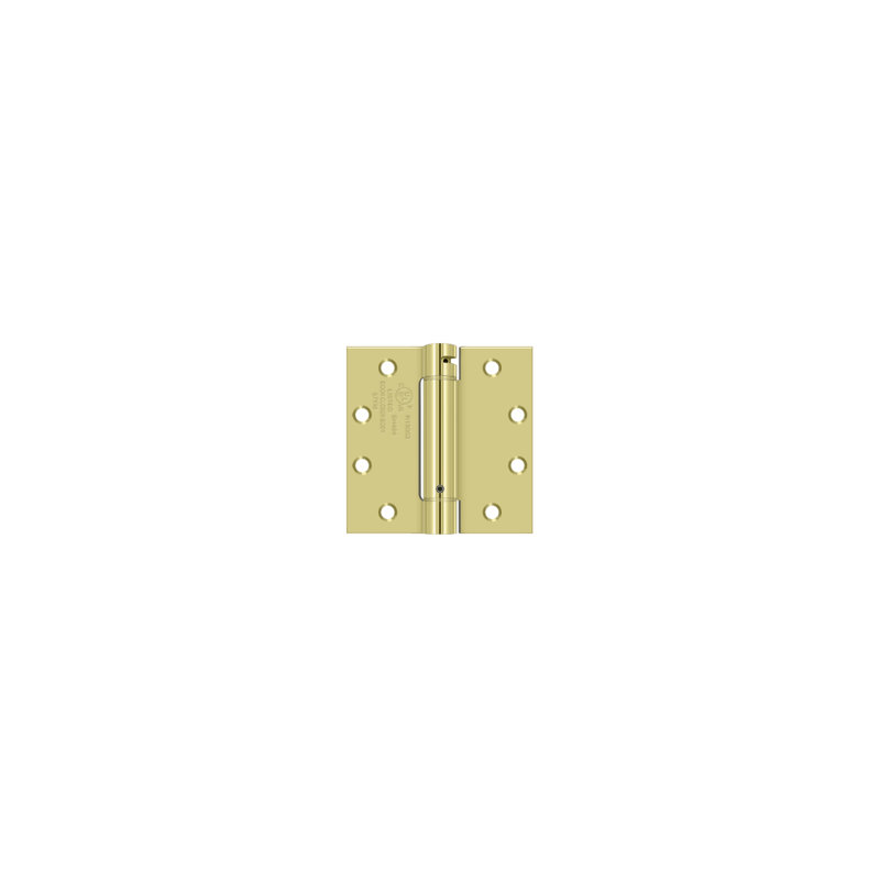 Steel Hinge, Polished Brass