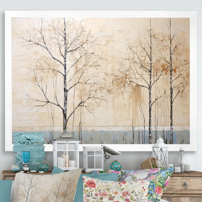 " Harmonous Beige Tree Art IV "