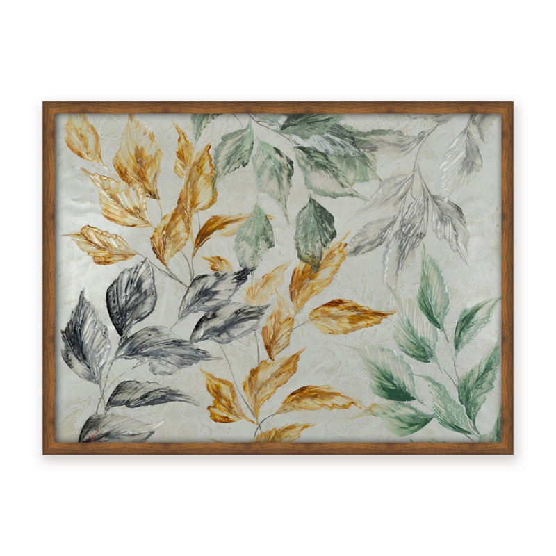 Nature Inspired "Muted Radiance" Canvas Wall Art By , 12" H x 16" W, Framed Print, Beige