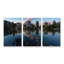 3 Panel Wall Art Set - David Martin Castan 'Limedes Lake' Canvas Wall Art for Living Room, Bedroom, or Office Decor by 
