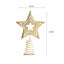 15cm Solid Colour Metal Astrology & Stars Tree Topper
