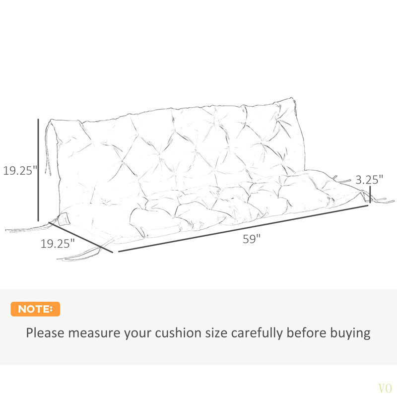 Coussin de banc / coussin de patio