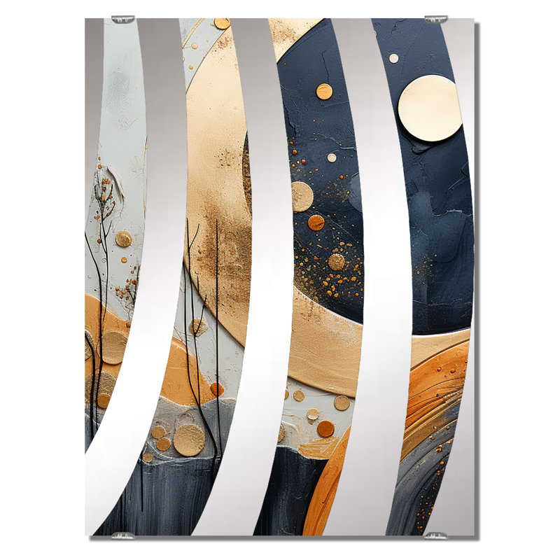 Boyadjis - Miroirs muraux décoratifs paysages abstraits, 32 po x 24 po