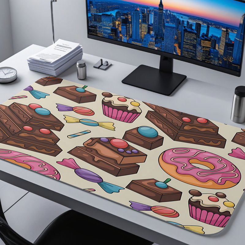 Polyester Desk Pad, 31.5x15.5