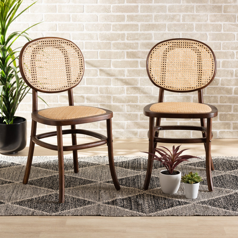 Chaise d'appoint rembourrée Chak, Noyer brun