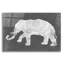 Art mural en verre argenté éléphant 2 pi par Sue Schlabach-162344952