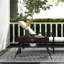 Table d'appoint pliante en rotin Outsunny, table de bout d'extérieur, table basse tissée à la main pour balcon, cour, jardin, pelouse, cour, brun