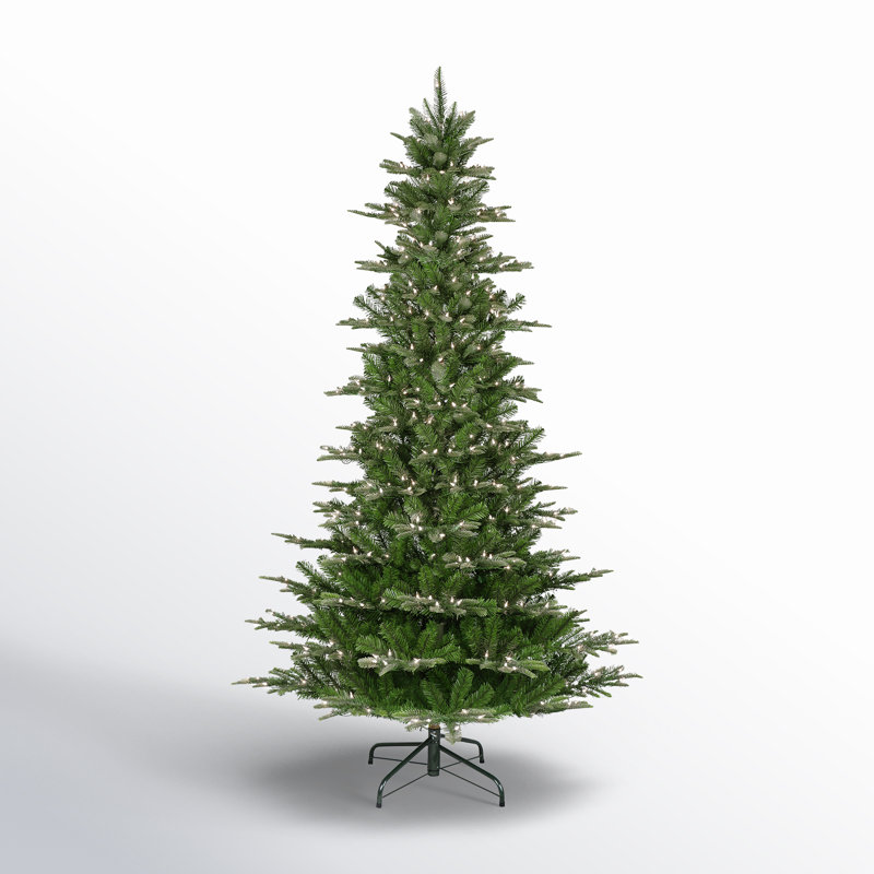 Lighted Artificial Fir Christmas Tree, 7.5'
