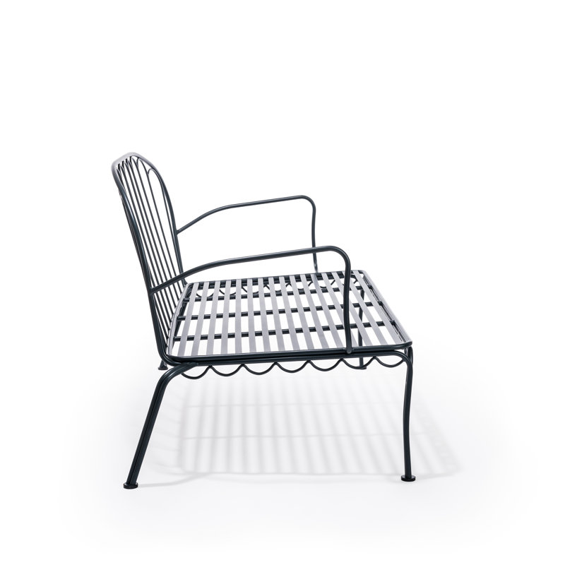 AL FRESCO LOVE SEAT - ANTIQUE WHITE, Black