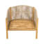 Ensemble de fauteuil club d'extérieur en bois Grotta, corde beige et coussin, siège de patio rustique et confortable pour deux-1552610729-1552610731