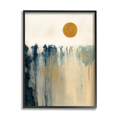 Motif abstrait de formes abstraites de paysage de soleil par Dina D''argo