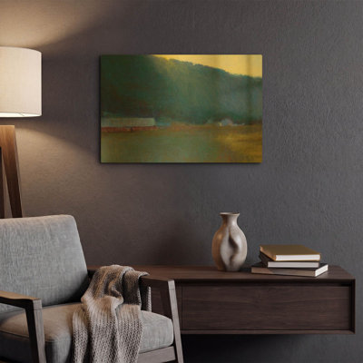 'River Road' By Carol Strock Wasson Gold Metal Wall Art, 24" x 16"