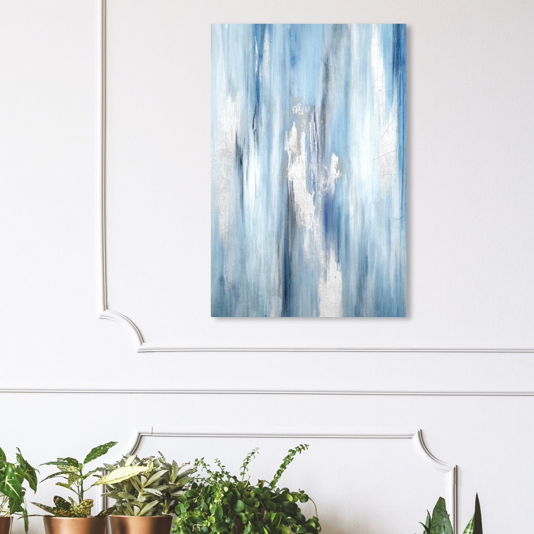 " Abstract Waterfall, Modern & Contemporary Blue " by Oliver Gal Art Remedy 