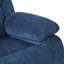 Causeuse inclinable en tissu bleu clair avec rangement pour console Nordic-1913230722