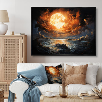 Fiery Moonlight Vision I sur impression sur toile