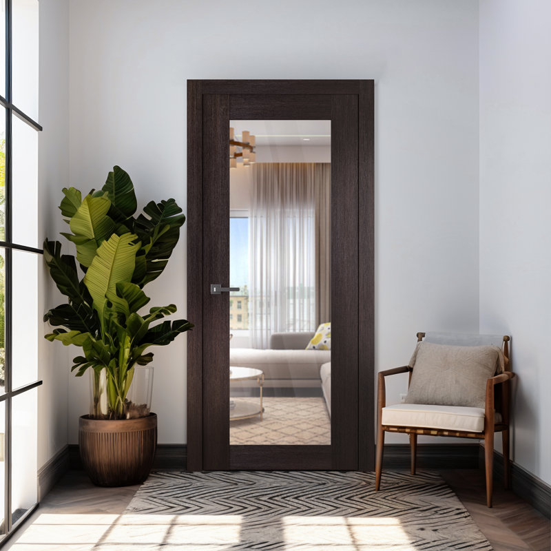 Intérieur en verre transparent Lite Lite Avon, 27,75 po x 83,23 po, Chêne Veralinga, Oui