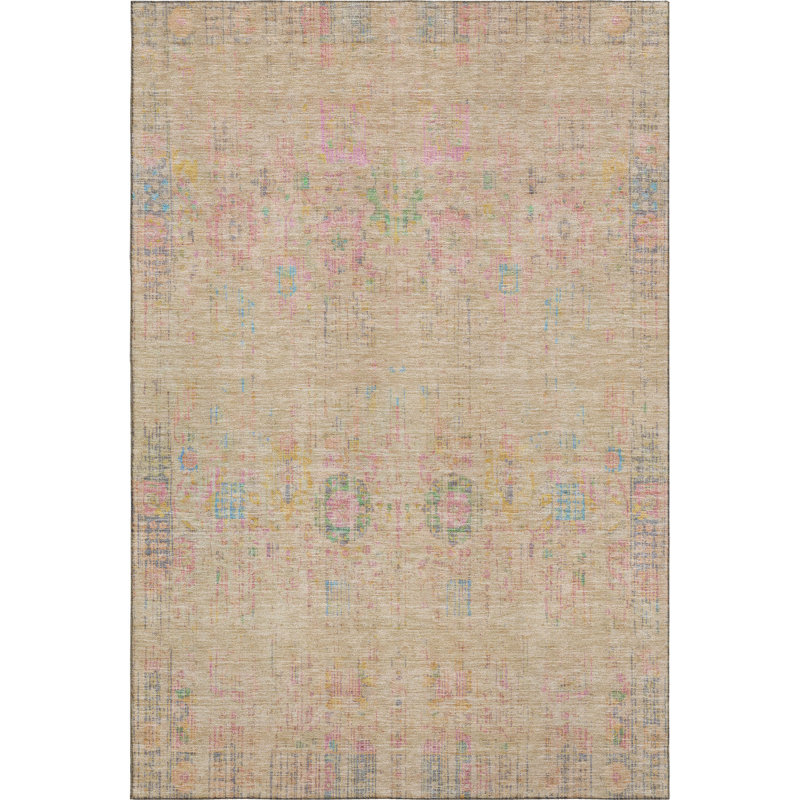 Tapis de qualité supérieure à bordure lavable lavable à la machine AMF1734, Rectangle 10 pi x 14 pi