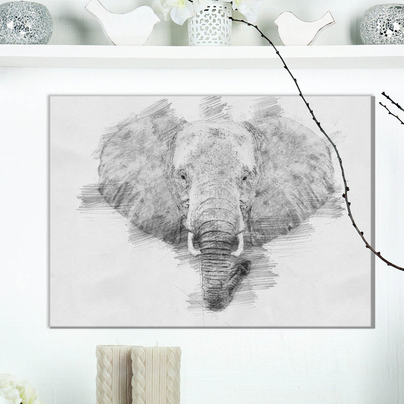 " Elephant ", 12" H x 20" W x 1" D