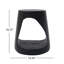 Table d'appoint ronde noire Hollow