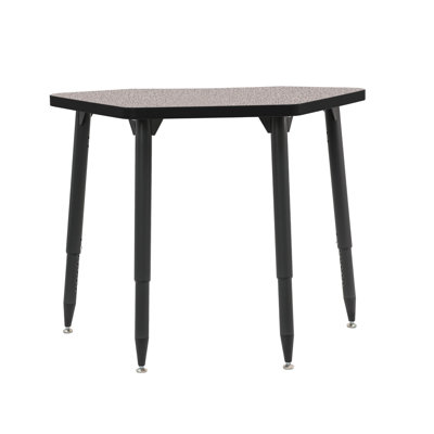 Table d'activité thermofusionnée 24 x 36 pétales avec pieds fuselés réglables Adapte