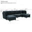 Canapé d'angle moderne avec repose-pieds librement configurable-130780835-130780836