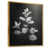 Toile avec cadre flottant or