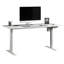 Bureau assis / debout, finition blanche