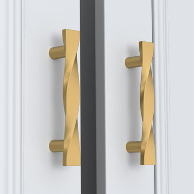 Cabinet Pulls - 15 Pack Solid Zinc Alloy Drawer Handles For Kitchen Cabinets, Dressers & Bathroom Doors - 5 Inch Hole Centre, Durable & Corrosion Resistant Hardware