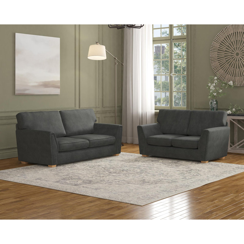 Wendleberry Three Seater and Two Seater, Fixed Back, Steel
