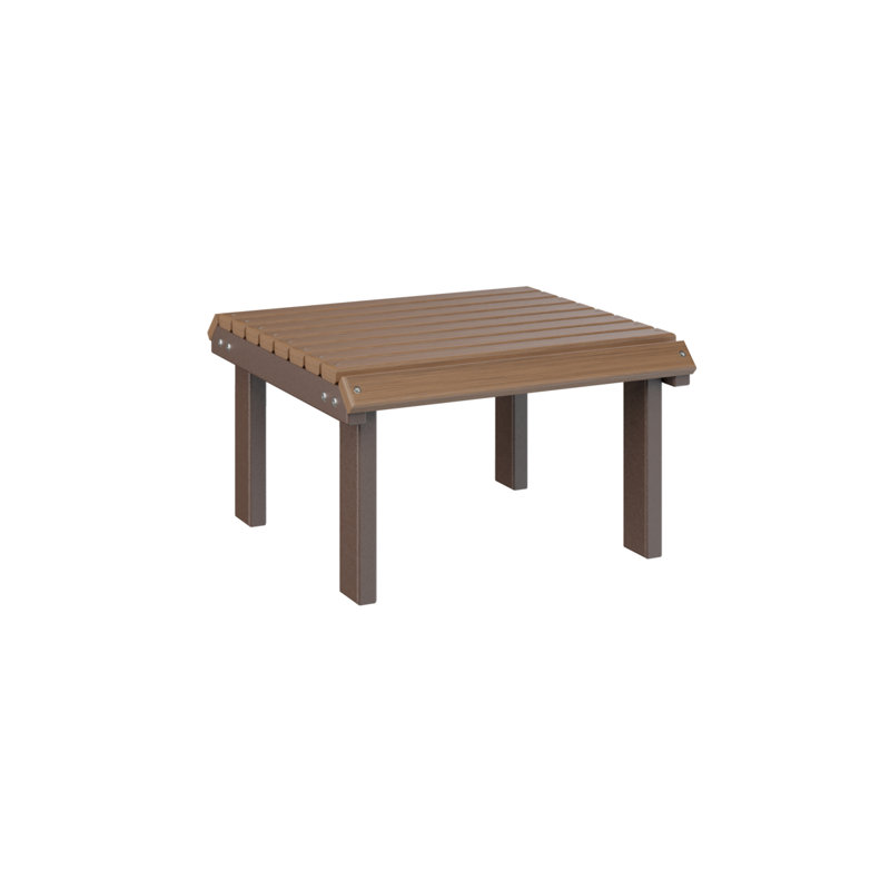 Repose-pieds fixe Berlin Gardens, Antique Mahogany Top/Chocolate Brown Base