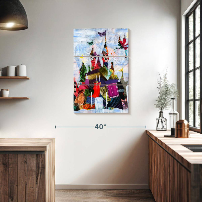 Ashelle Abstract Castle, 38" H x 24" W