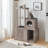 Cat Tree Hidden Cat Litter Box Furniture With Condo And Plush Ball-1699886977