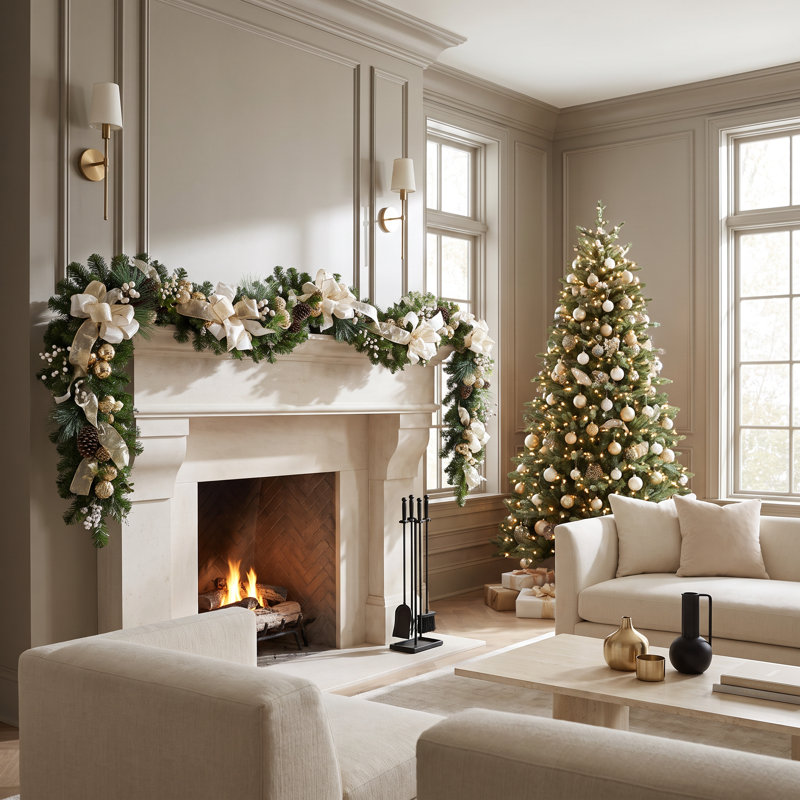 Cream And Gold Garland