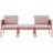Jarif Metal 2 - Person Seating Group with Cushions-1619402400-1619402406