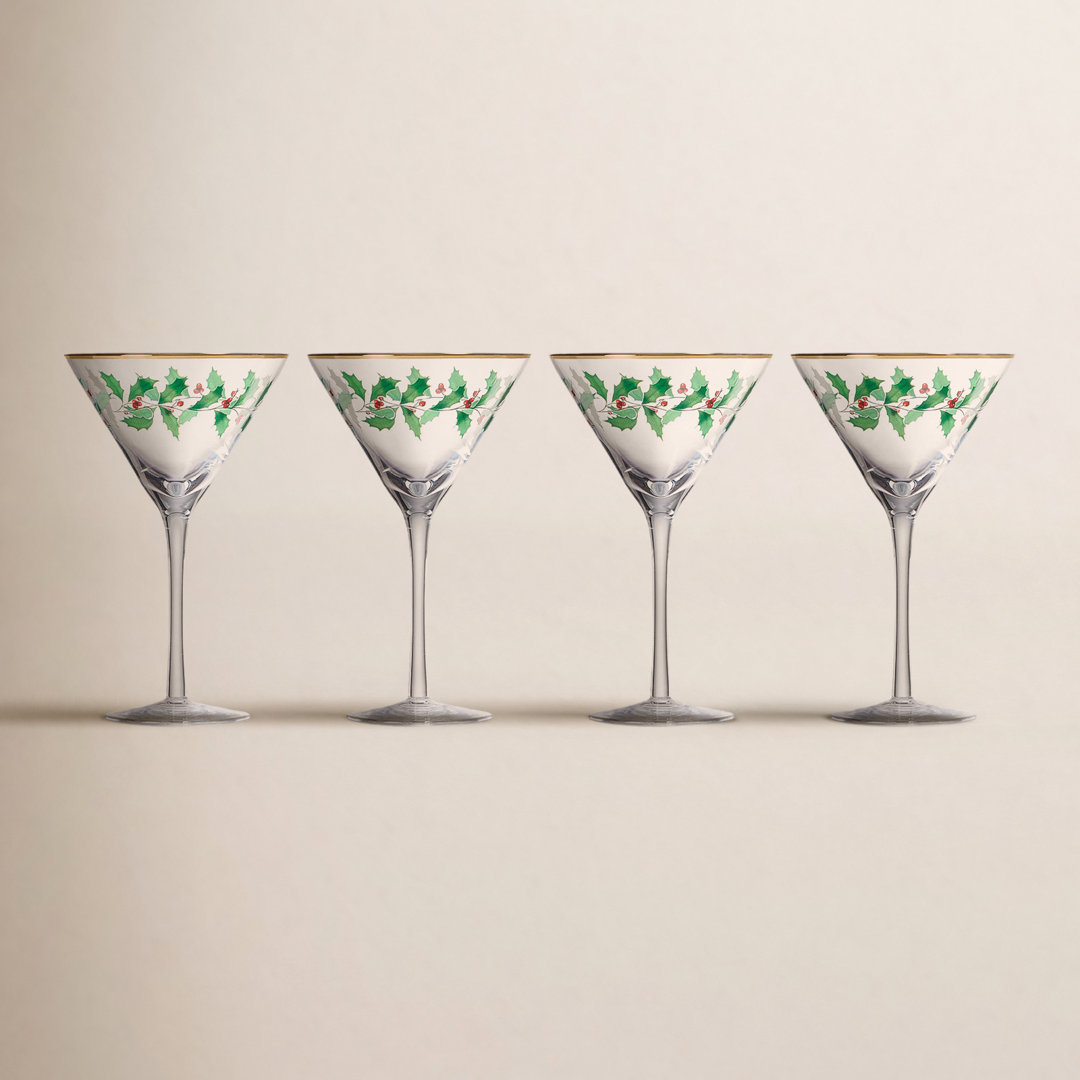 Holiday 8 oz. Martini Glass (Set of 4) Lenox