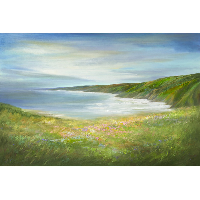 California Coastline - Painting, Wrapped Canvas, 30 cm H x 46 cm W