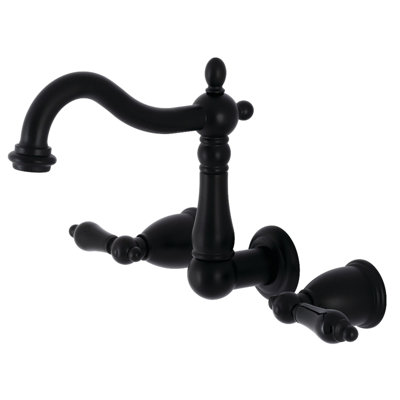 Kingston Brass Duchess Two-Handle Wall Mount Bathroom Faucet