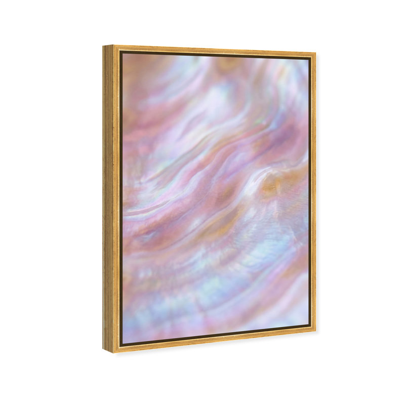 Iridescent Wave II Print by Oliver Gal, 55"H x 37"W, Gold Floater Frame